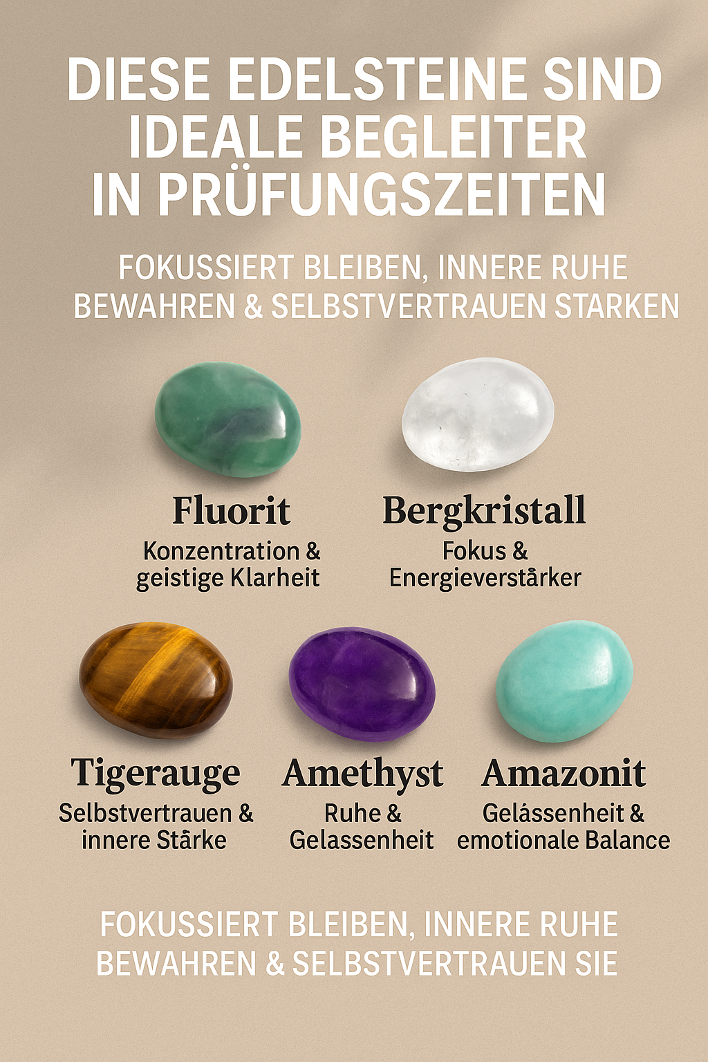 Diese Edelsteine sind ideale Begleiter in Prüfungsphasen