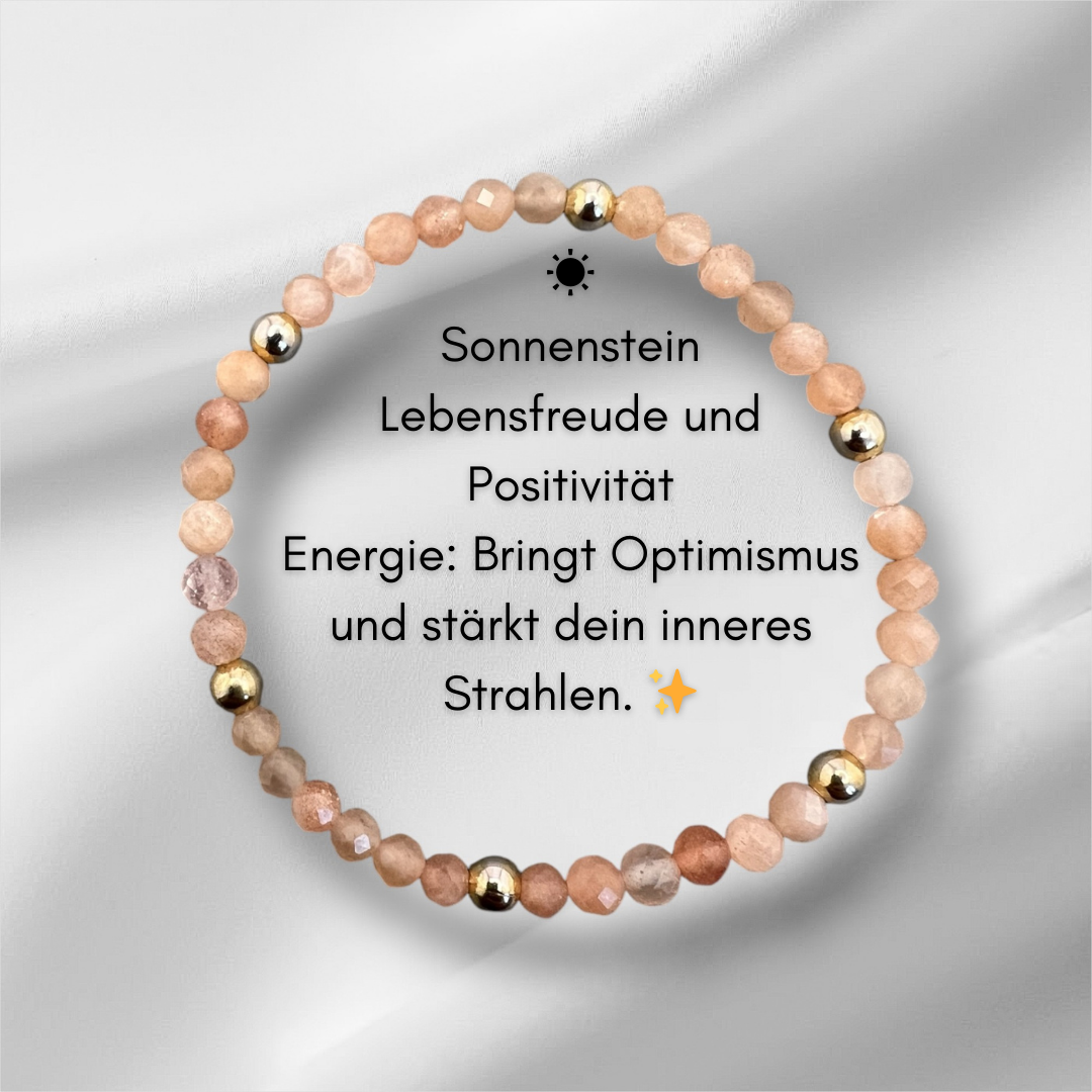 Edelstein Armbänder | Feine Eleganz – mit Zwischenperlen 4mm✨ Bestelle dein einzigartiges 4 mm Perlenarmband ✨
Wähle deinen Lieblingsedelstein, der dich im Alltag unterstützt, und kombiniere ihn mit dem Kettenmaterial deiner 