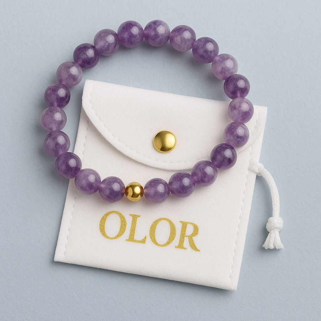 Amethyst Armband – Schutz &amp; Innere Ruhe | Handgefertigtes Edelstein-Armband