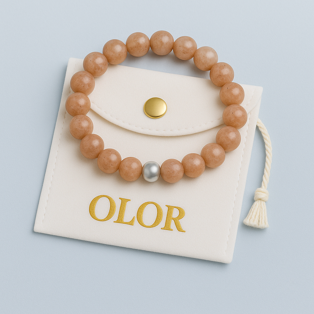 Sonnenstein Armband – Lebensfreude &amp; Positivität | Handgefertigtes Edelstein-Armband